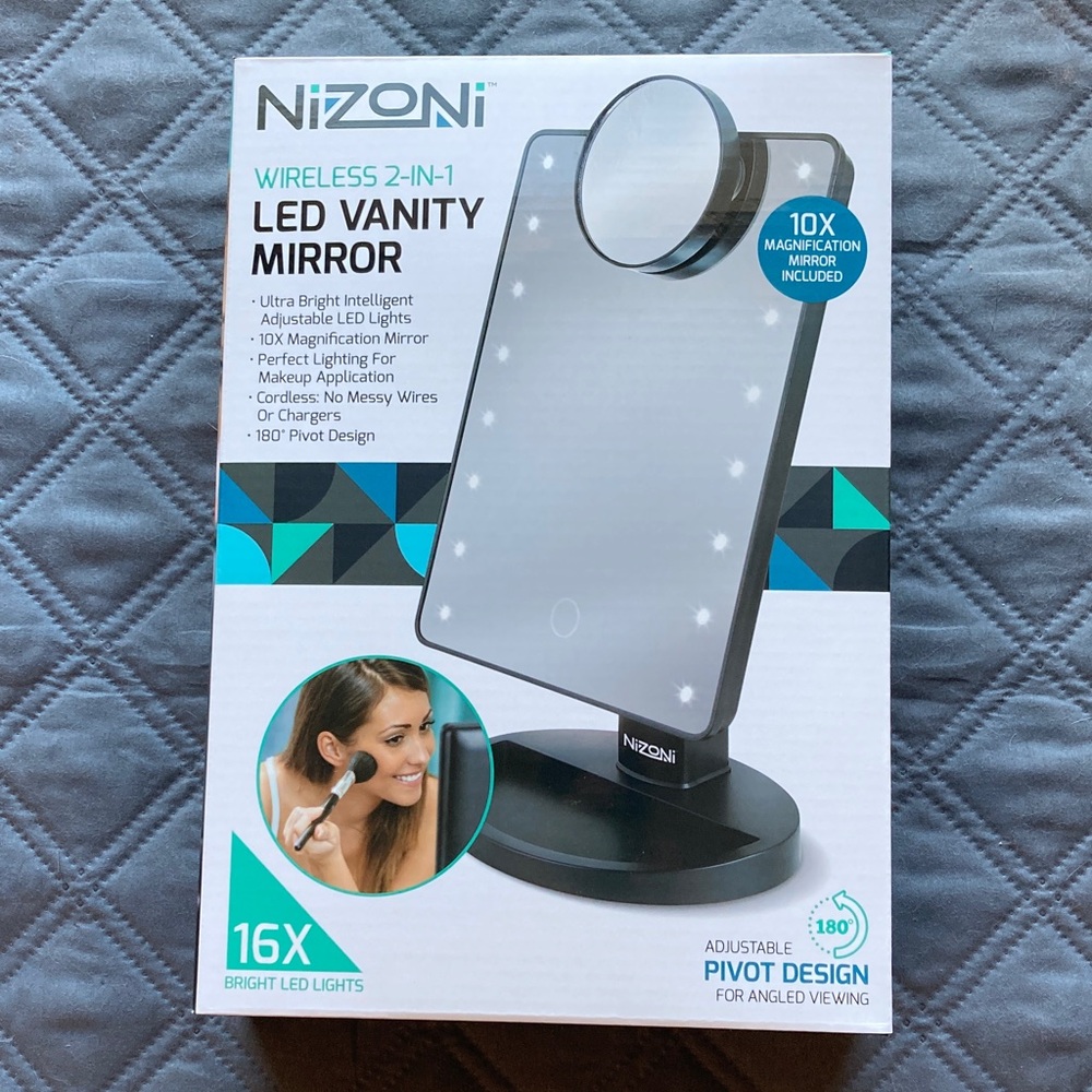 Nizoni LED vanity mirror
Wireless 2-in 1